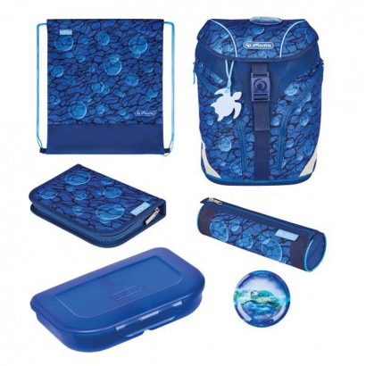 Herlitz Чанта-Раница Softlight Plus Green Line Deep Sea
